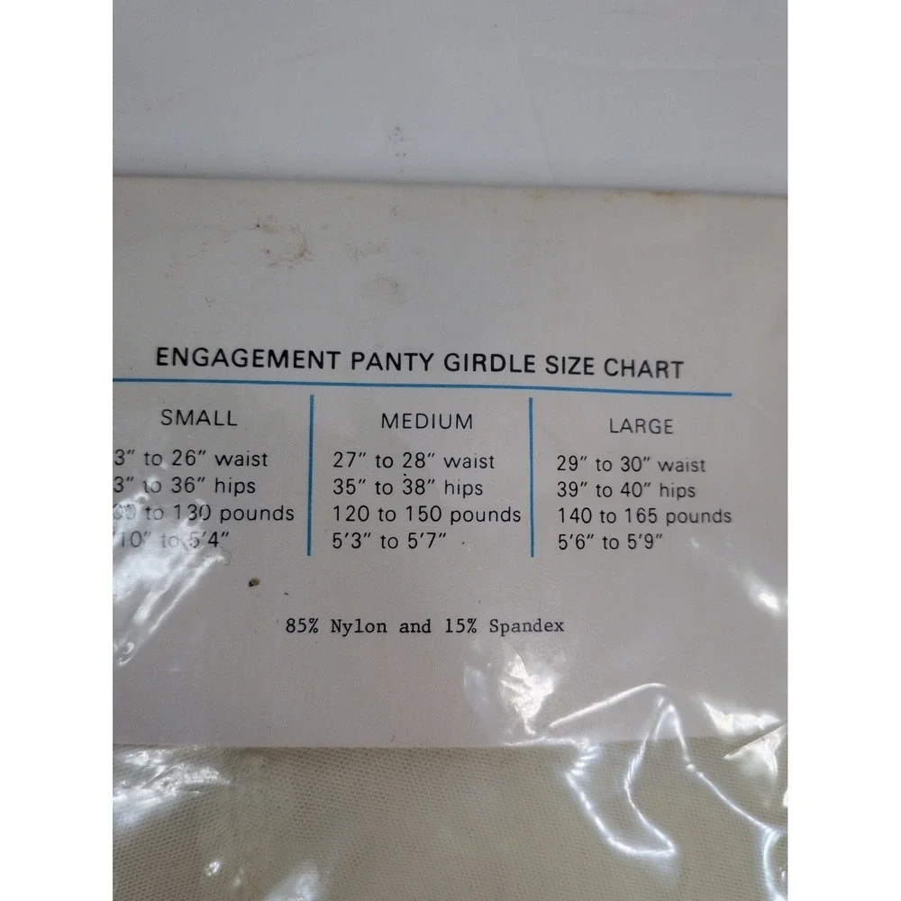 VNTG SEALED NEW😍Berkshire Engagement Panty Girdle Stocking Combination L White